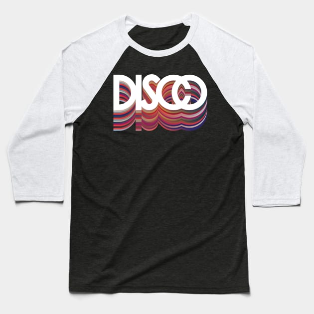 Disco Baseball T-Shirt by 80east Design